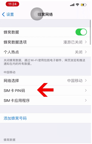 汶上苹果14维修网分享如何给iPhone14的SIM卡设置密码 