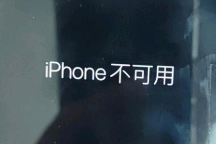 汶上苹果服务网点分享锁屏界面显示“iPhone 不可用”如何解决 