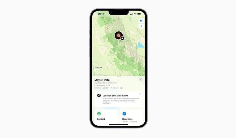 汶上苹果14维修分享iPhone14系列中 FindMy功能通过卫星分享位置方法教程 